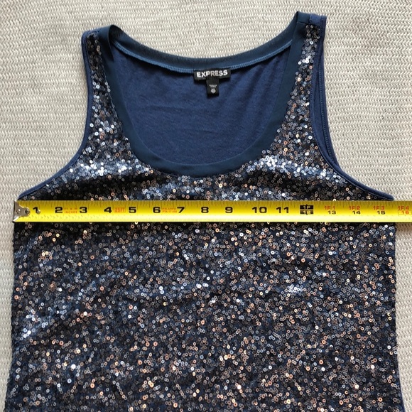 Express sequin front tank top (xs) B27 - Picture 5 of 7